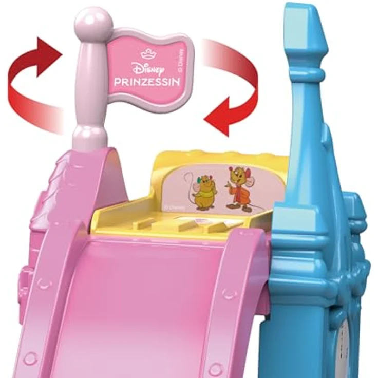VTech Tut Tut Baby Flitzer – Prinzessinnen 3-in-1-Zauberschloss mit Doppelrutsche und Cinderellas Hochzeitskutsche, interaktiv und erweiterbar – Bild 5