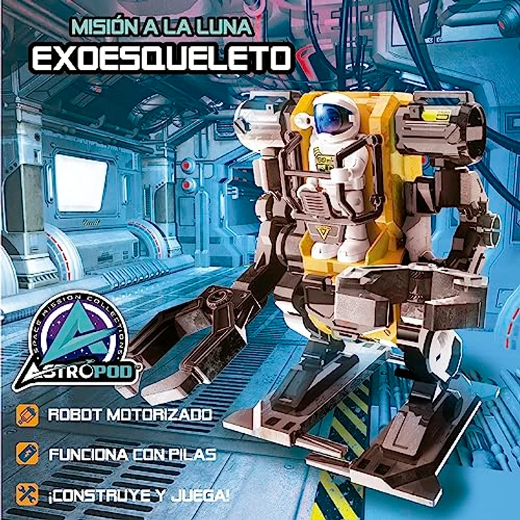 Educa Mission zum Mond; Exoskelett; Motorisiertes Roboter-Spielzeug, batteriebetrieben, ab 6 Jahren, Experimentierkästen – Bild 3