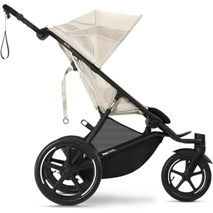 Cybex Gold AVI SPIN Kinderwagen, Ab Geburt bis 4 Jahre, ultrakompakt faltbar, City-, All-Terrain- und Jogging-Kinderwagen, Seashell Beige – Bild 3