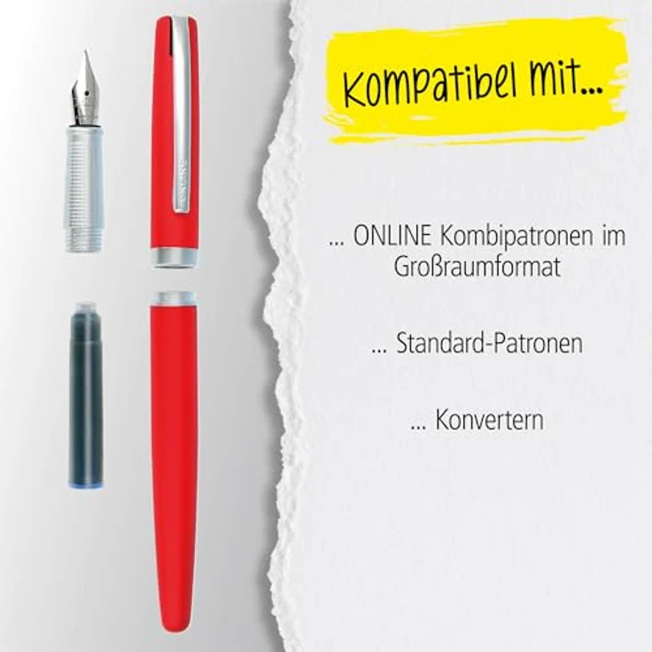 Online Pen Füller Eleganza, Patronenfüller aus Metall mit Iridium Feder, medium, in Geschenkbox – Bild 6