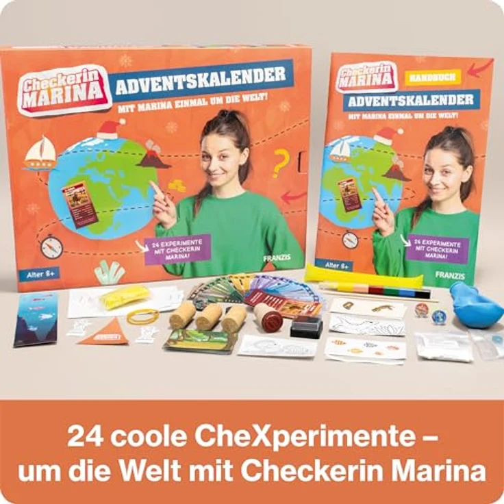 Franzis 67252 Checkerin Marina Adventskalender, Kreatives Bastelset für 24 Tage Unterhaltung – Bild 2