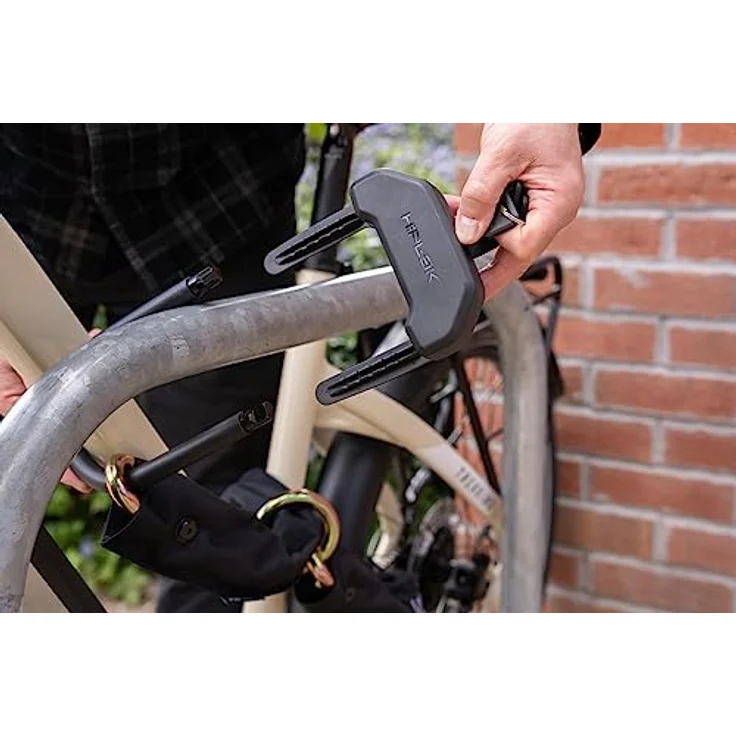 Hiplok DXXL Bügelschloss & Schlaufenkette, ALL BLACK, Sold-Secure zertifiziert, integriertes CLIP + RIDE System – Bild 4