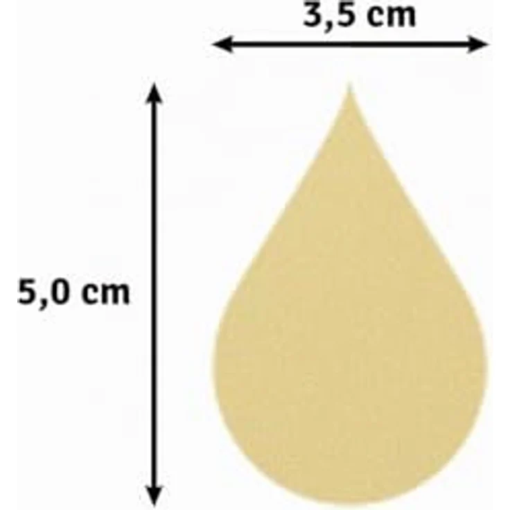 Vaessen Creative Motivstanzer Tropfen, 3.3 x 5.1 cm, für Bastelpapier, präzise Motive, kinderfreundlich, langlebig – Bild 3