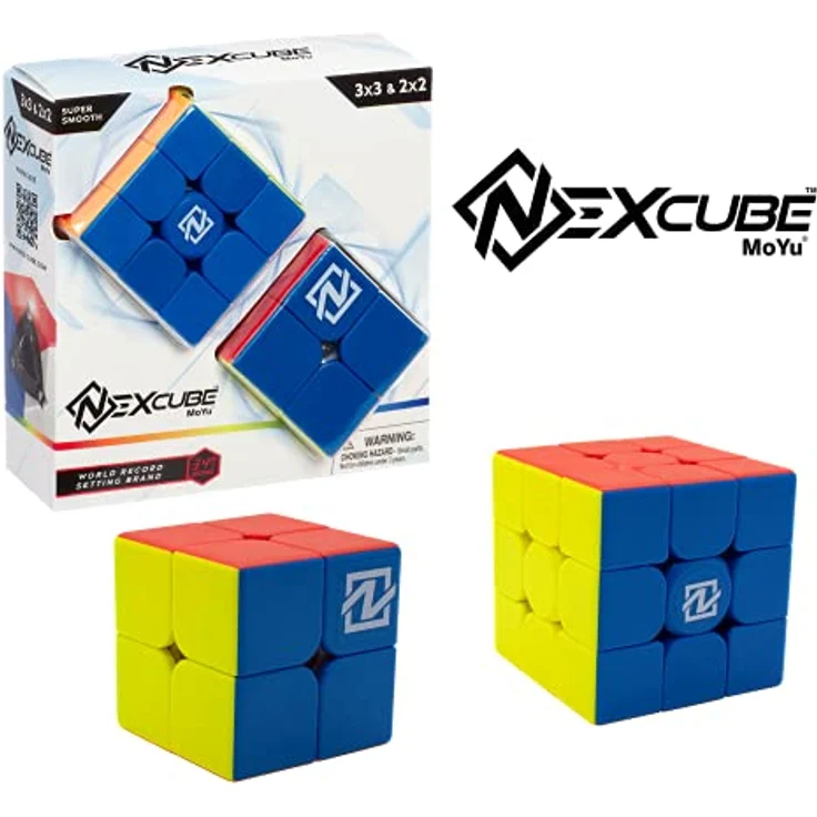GOLIATH Speedcube Puzzle Nexcube Combo, Geschicklichkeitsspiel mit 3x3 und 2x2 Würfeln, einstellbare Empfindlichkeit – Bild 3