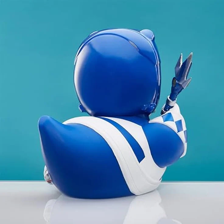 TUBBZ Blauer Ranger Sammel-Enten-Vinylfigur - Offizielle Power Rangers Merchandise, 9 cm hoch, in Badewannen-Box – Bild 5