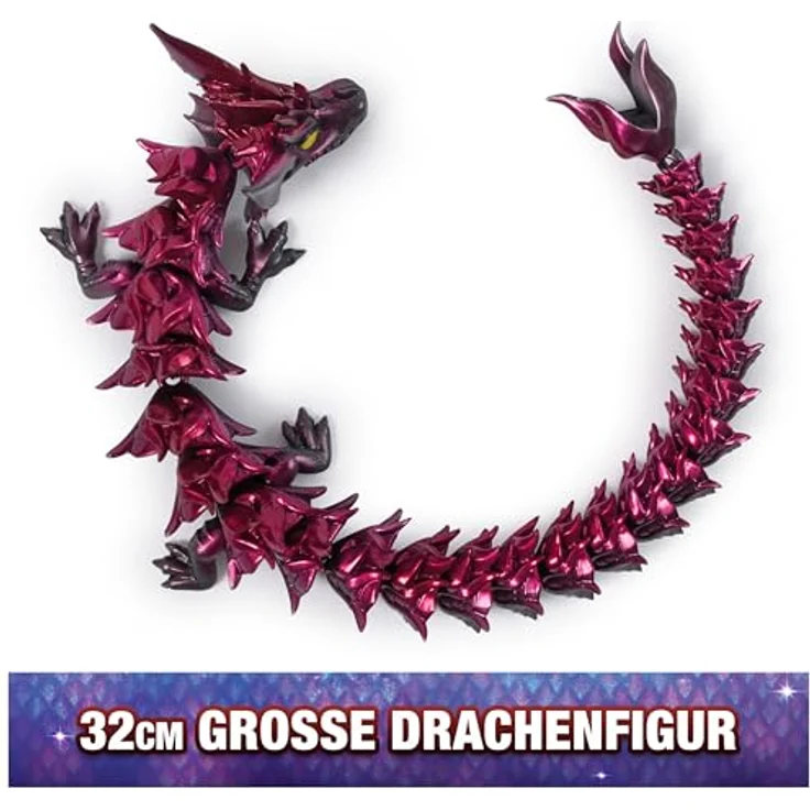 Spin Master CrystaLynx Dragons, Sammelfigur in Kristallei, 30 cm beweglicher Drache, assortiert – Bild 2