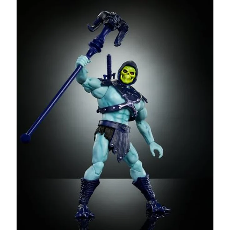 Masters of the Universe Masterverse Skeletor Vintage Collection, Actionfigur 18 cm mit Schwert und Stab, Blau und Violett – Bild 3