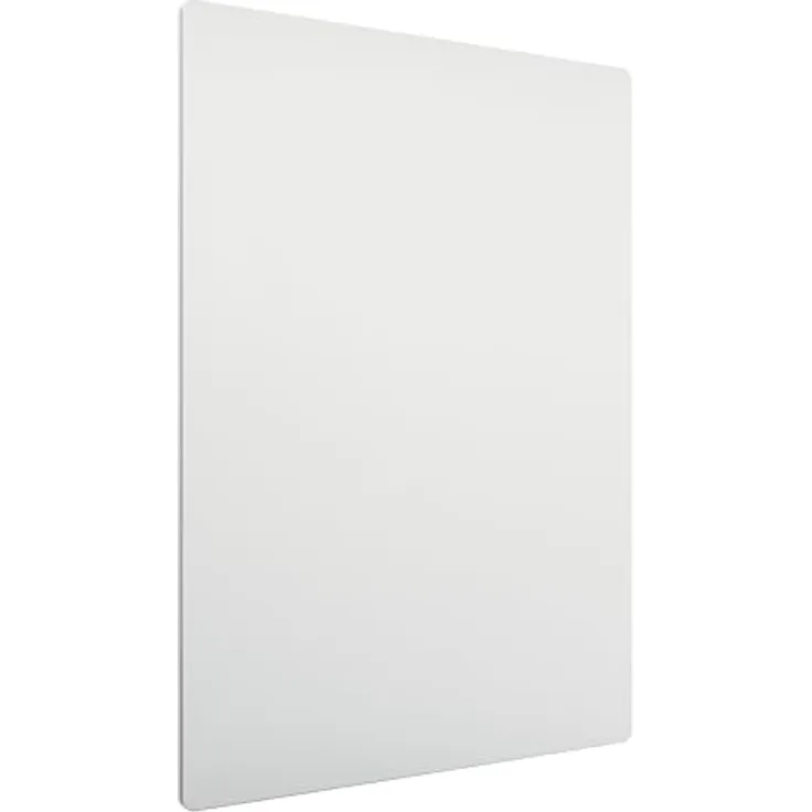 NOBO Whiteboard 60 x 45 cm, rahmenloses magnetisches Maltafel in Weiß mit innovativem Befestigungssystem