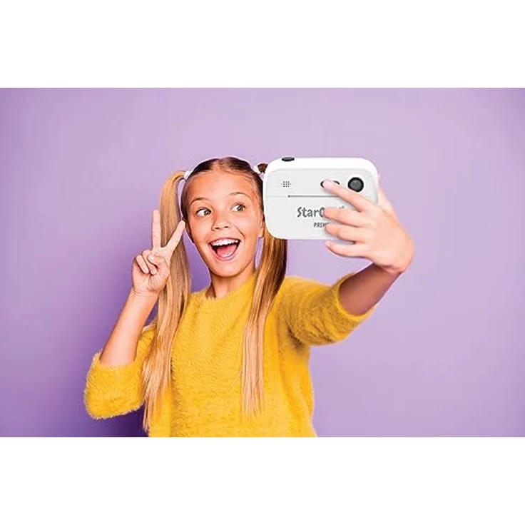 Lexibook Starcam Print (DJ150), Sofortdruck-Kamera mit 12 MP, SD-Karte und Fotopersonalisierung, inkl. 3 Rollen Thermopapier und 170 3D-Stickern – Bild 3