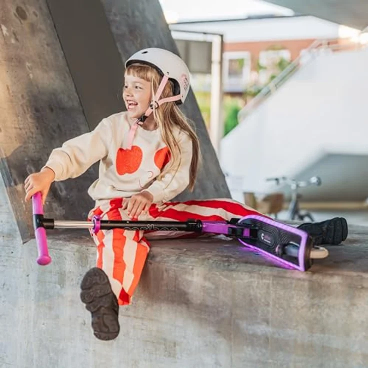 CARIBOO Cariboo LEDStar, Zweirad-Roller mit leuchtendem LED-Trittbrett und 11 Lichtmodi, Bewegungssensor, klappbar – Bild 7
