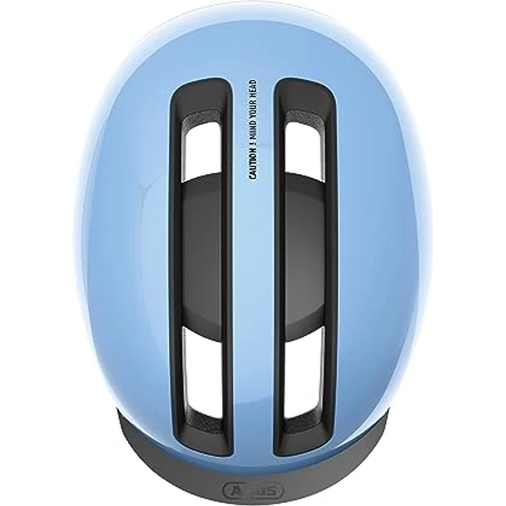 ABUS Urban Helm HUD-Y - mit magnetischem, aufladbarem LED-Rücklicht & Magnetverschluss - Cooler Fahrradhelm für den Alltag - für Damen und Herren - Blau, Größe S – Bild 4