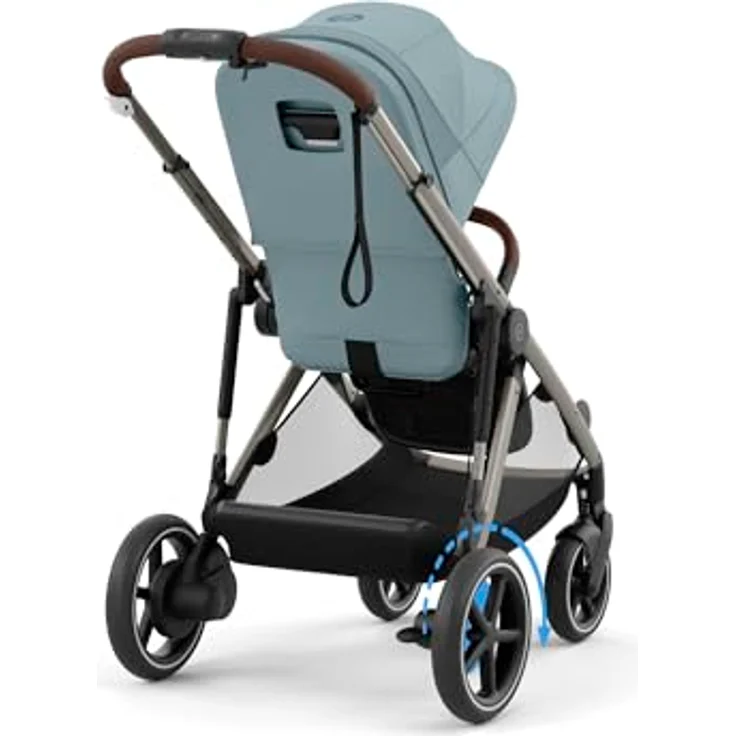 Cybex eGazelle S, Kinderwagen mit E-Antrieb, Wiegefunktion und großer Traglast, schwarz – Bild 2