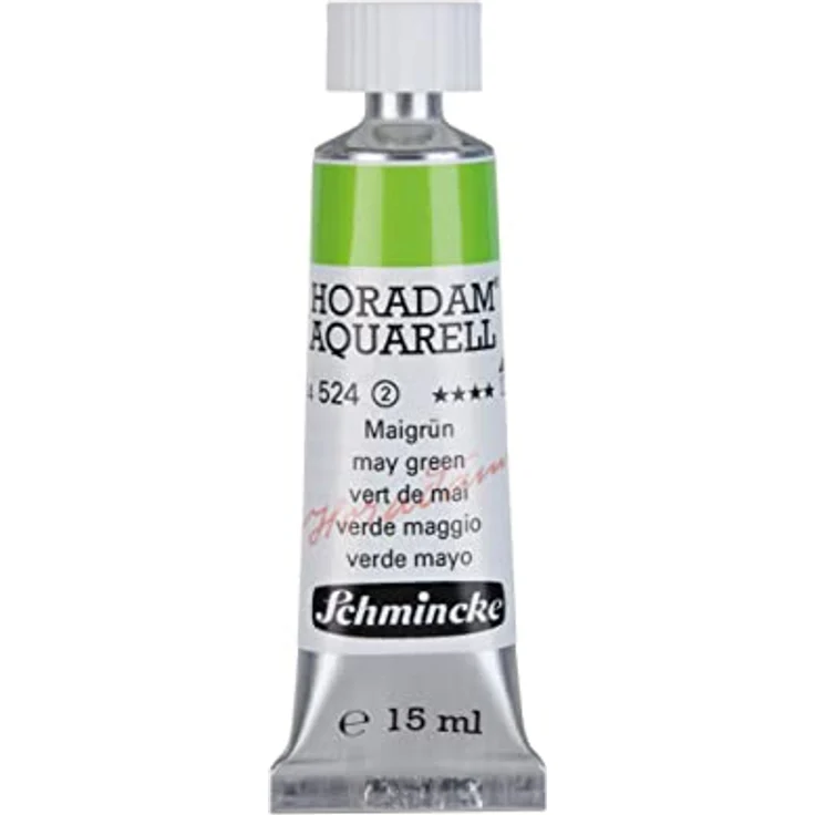 Schmincke HORADAM® AQUARELL – Künstler-Aquarellfarbe, Maigrün, 15 ml – hohe Lichtechtheit, brilliante Mischergebnisse, ideal für Landschaftsmalerei – Bild 1