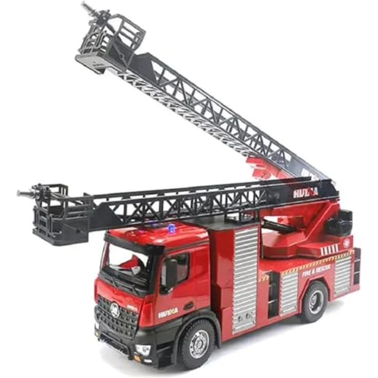 COIL RC-Feuerwehr, Ferngesteuertes Feuerwehrauto 1:14, 2,4 GHz, LED, Sound, 22 Kanäle, Rot – Bild 4