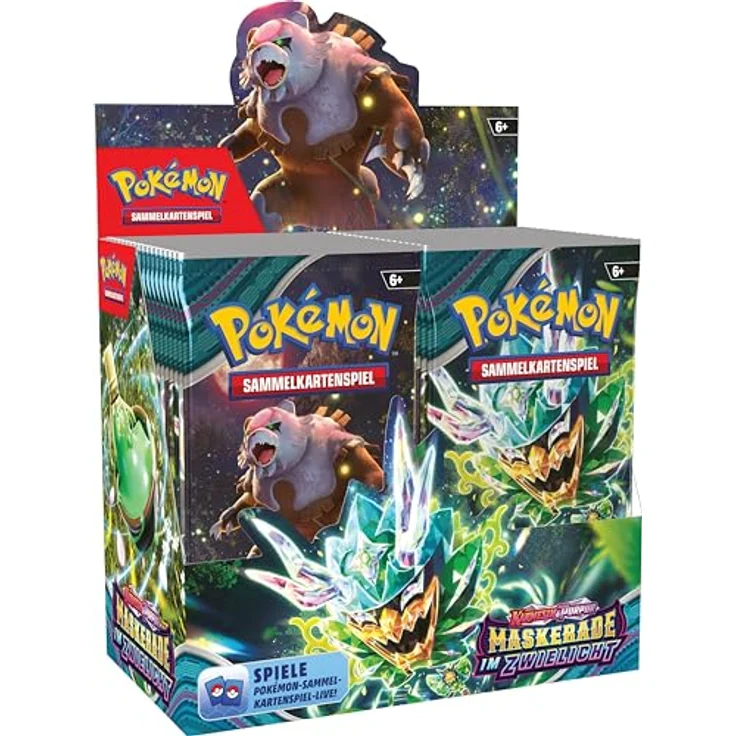 Pokémon Boosterpack-Display-Box Karmesin & Purpur – Maskerade im Zwielicht (36 Boosterpacks) - Pokémon-Sammelkartenspiel – Bild 1
