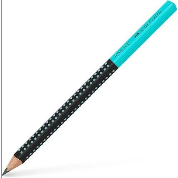 Faber Bleistift Jumbo Grip B schwarz/türkis – Bild 4