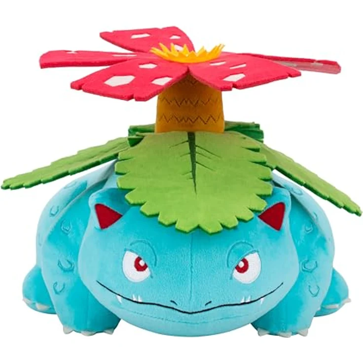 Pokémon Bisaflor PKW4498, 30 cm Plüschfigur aus super weichem Material, offizielles Produkt – Bild 1