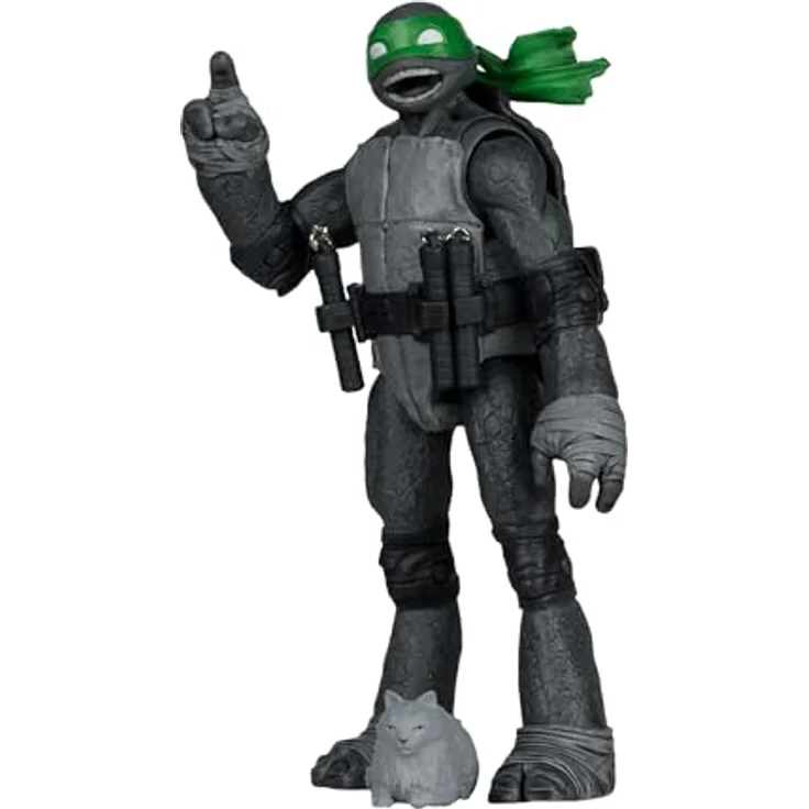 Teenage Mutant Ninja Turtles Page Punchers Actionfigur Michelangelo, Red Platinum Edition, 13 cm, Schwarz Weiß & Grün, mit Zubehör und Comic – Bild 4