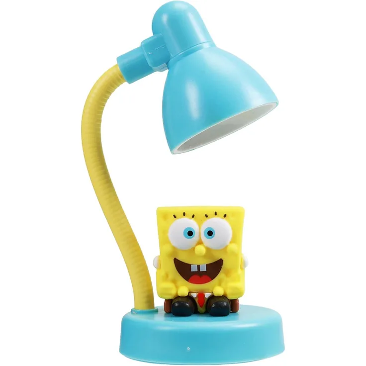 Blue Sky Studios Spongebob Schreibtischlampe, USB LED Nachtlicht in Gelb für Kinderzimmer Dekoration