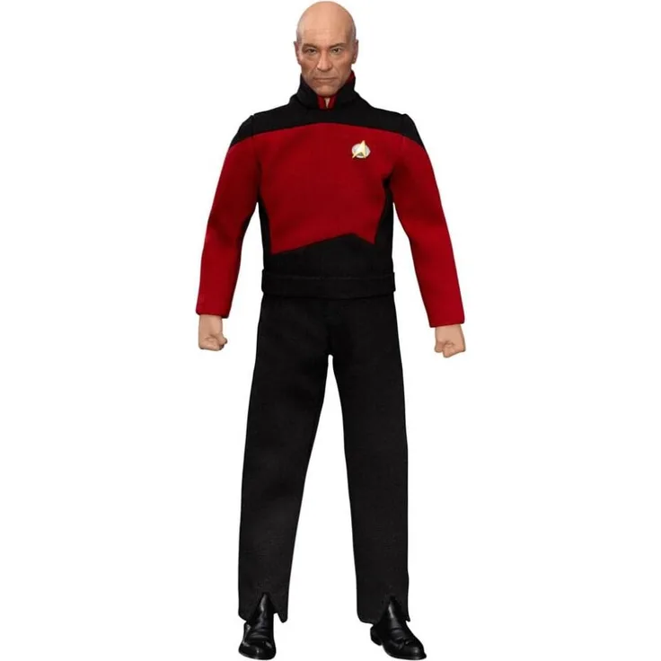Beast Kingdom Toys Star Trek: Treffen der Generationen Actionfigur Jean-Luc Picard, 20 cm mit Austausch- und Zubehörteilen in bedruckter Box