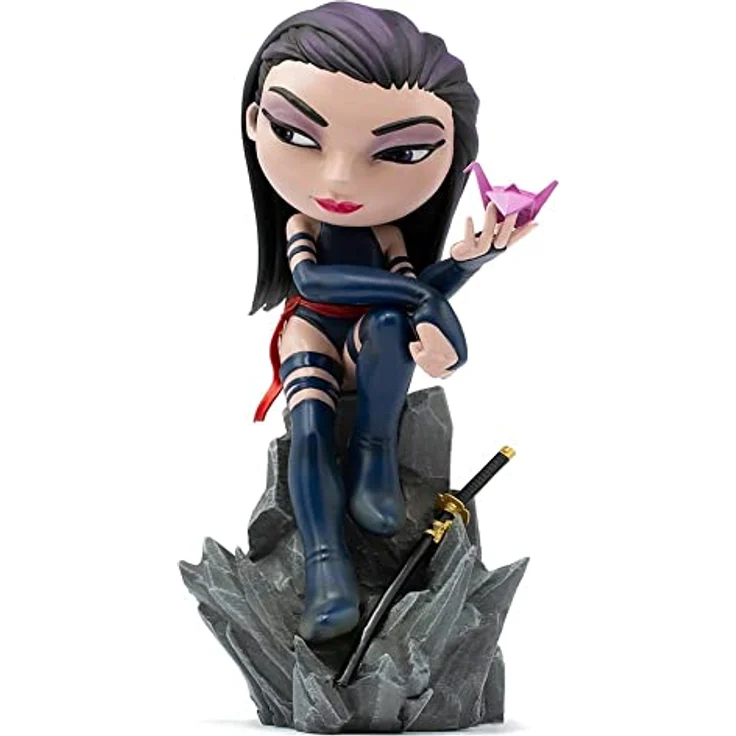 Iron Studios X-Men - Psylocke Figure, MiniCo Version, PVC, handbemalt, inklusive Basis-Display – Bild 4