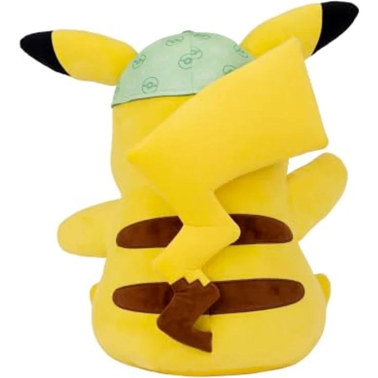 Nintendo Pokémon PKW5025, 60 cm Plüsch Pikachu mit Mütze für Kinder - Kuschelig und detailgetreu – Bild 4