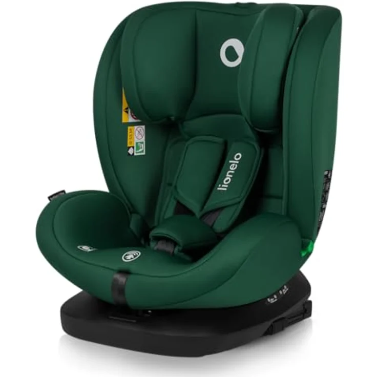 lionelo Autokindersitz BASTIAAN I-SIZE, i-Size / 0-36 kg / Isofix + Top Tether, ab Geburt bis 12 Jahre, Memory Foam, schwarz – Bild 2