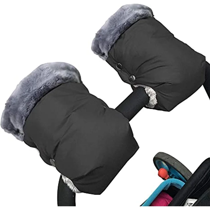Alihoo Kinderwagen Handwärmer, 1 Paar Kinderwagen Handmuff Warme Handschuhe für Eltern Betreuer Kutsche Handmuffs Kinderwagen,Buggy - Preisvergleich – Bild 2