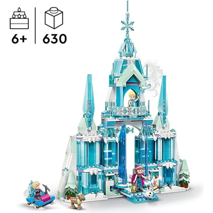 LEGO Disney Frozen Elsas Winterpalast, Bauspielset mit Minifiguren Elsa und Anna, für Kinder ab 6 Jahren 43244 – Bild 2