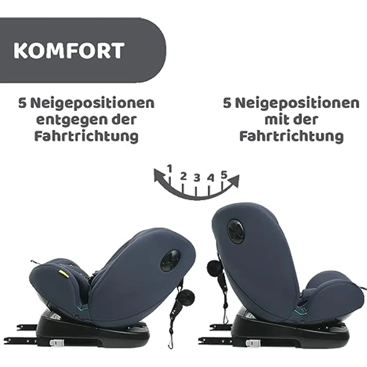 Chicco Autokindersitz UNICO EVO I-SIZE, verstellbarer Autositz für Kinder von 0 Monaten bis 12 Jahren, schwarz – Bild 11
