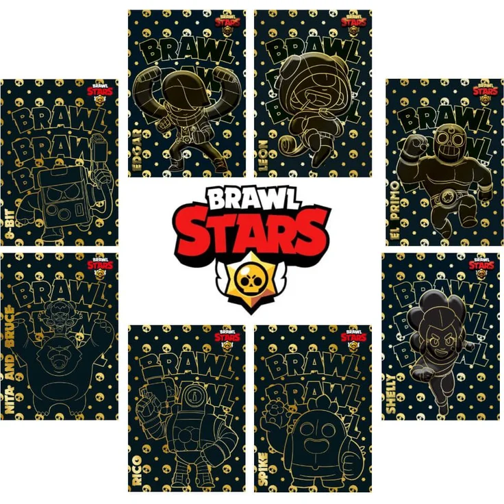 Panini Brawl Stars Trading Cards Limited Edition, 8 LE Karten mit einzigartigen Charakteren und kultigen Skins
