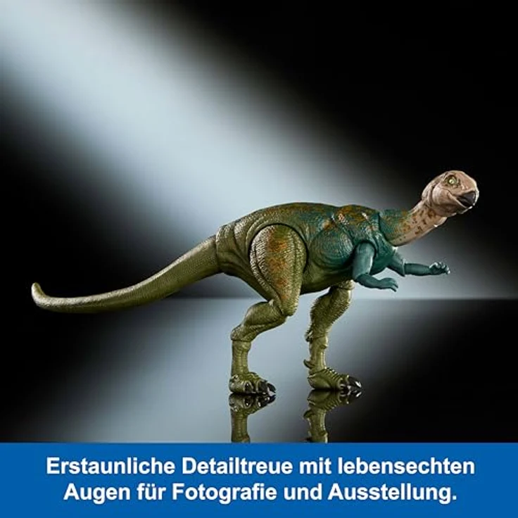Mattel Jurassic World Dryosaurus Sammelfigur, 23 cm mit 17 Bewegungspunkten und austauschbarem Kiefer – Bild 4
