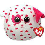 TY Beau Dog Squishy Beanie 10 Val24 - STK, Flauschiges Kuscheltier mit aufgestickten Gesichtern, extra weich (Blau)