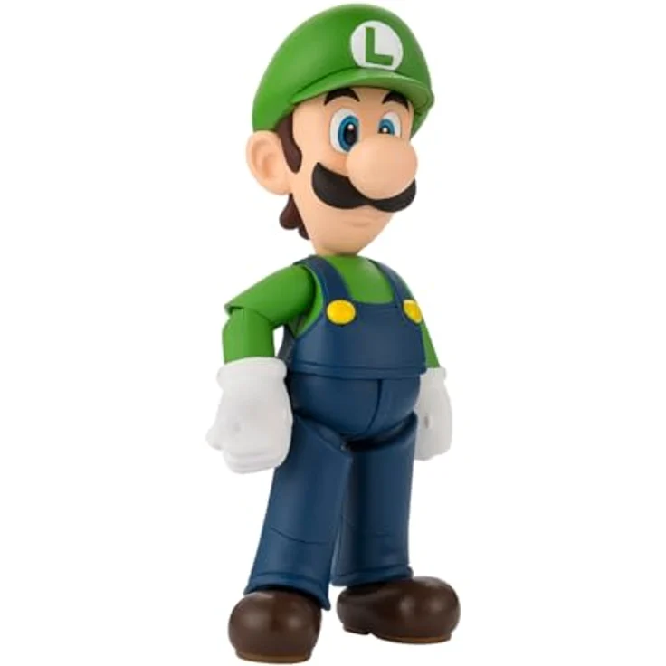 TAMASHII NATIONS Super Mario S.H. Figuarts Action Figure Luigi, 11 cm bewegliche Sammelfigur mit Zubehör und Ständer – Bild 1