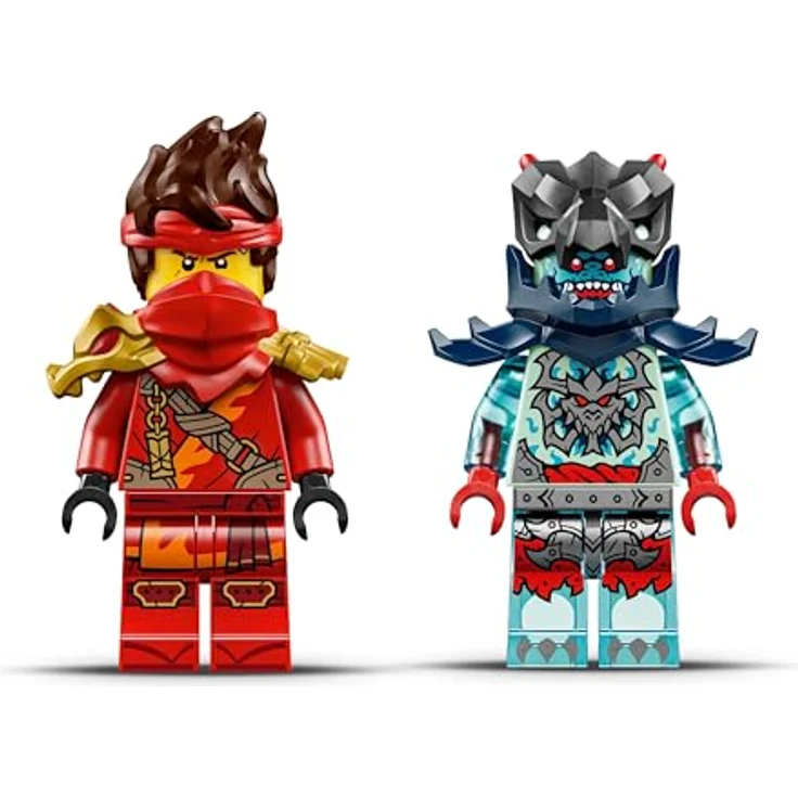 LEGO Ninjago 71838 - Kais Motorradrennen, actiongeladenes Spielset mit 2 Ninja-Bikes und 2 Minifiguren, rot – Bild 5