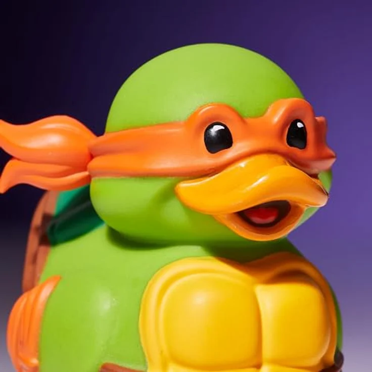 Numskull Teenage Mutant Ninja Turtles Tubbz Mini PVC Figur Michelangelo, 5 cm, Sammelfigur in Entenform – Bild 4