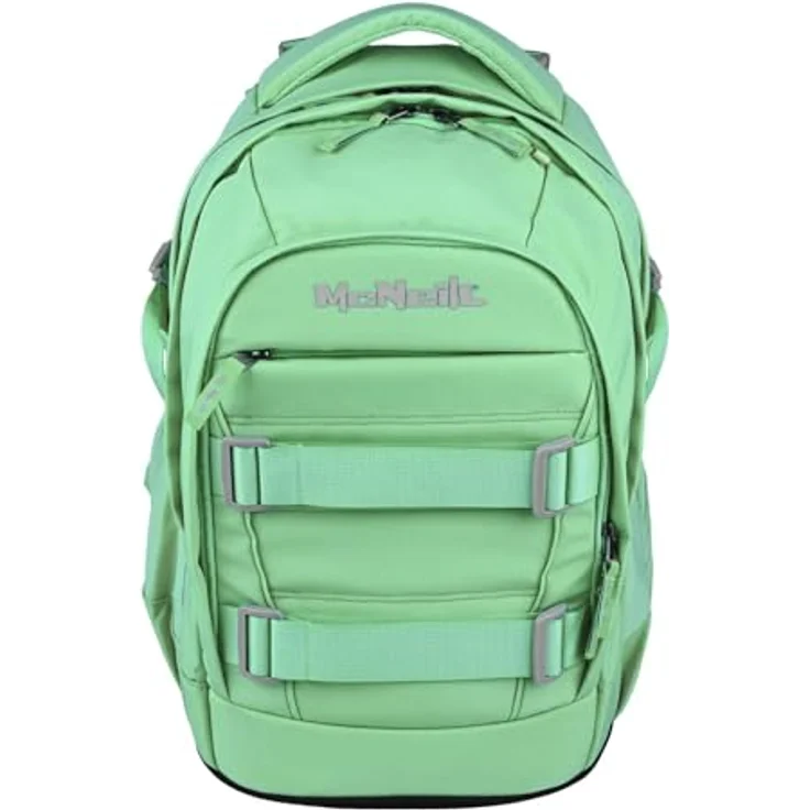 McNeill Schulranzen Luca 2.0 (2-tlg), Polyester, mint, 3 Hauptfächer, ergonomisches Rückensystem, Laptopfach, 28 l Volumen – Bild 2