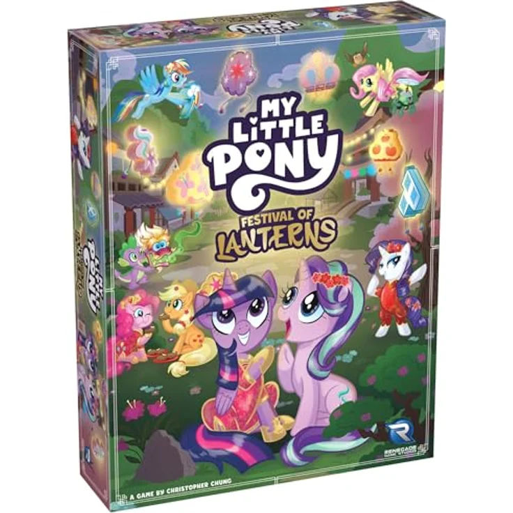 Renegade Mein kleines Pony Tile Placement Game Festival of Lanterns, Brettspiel für 1-4 Spieler, englische Version, ca. 30 Minuten Spielzeit – Bild 1