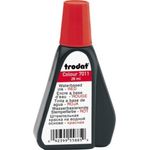 TRODAT Stempel Stempelfarbe 517011021 28ml rot Handstempelkissen rot 28ml, Konturenschärfe und Dokumentenechtheit