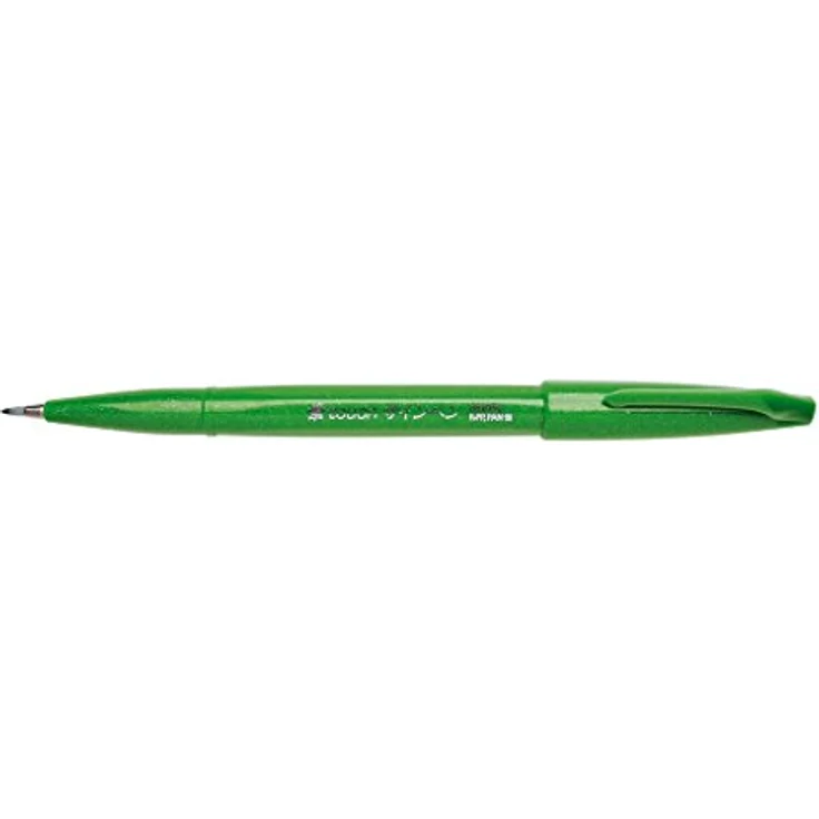 Pentel Sign Pen Brush Touch 4er Set, grün für Lettering und Zeichnen – Bild 5