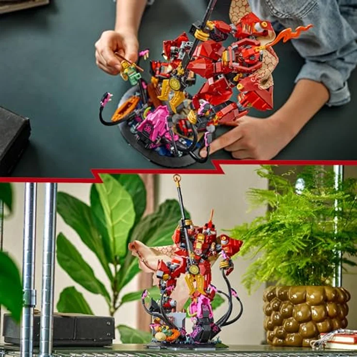 LEGO Ninjago 71846 Der Feuerritter-Mech Bausatz, interaktives Modell mit 996 Teilen und 2 Minifiguren, mehrfarbig – Bild 5