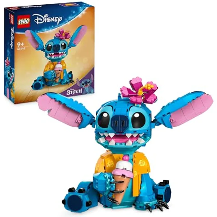 LEGO ǀ Disney Stitch, BAU- und Spielset für Kinder, Figur mit Eiswaffel, Spielzeug, kreatives Set zum Bauen, Mädchen, Jungen und alle Fans der Kinoerfolgs Lilo & Stitch 43249