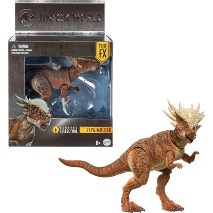 Mattel Jurassic World Hammond Collection Atrociraptor Tiger, Menschen- und Dinosaurier-Actionfigur mit 14 Gelenkpunkten und Glasaugen, JDJ10 – Bild 1