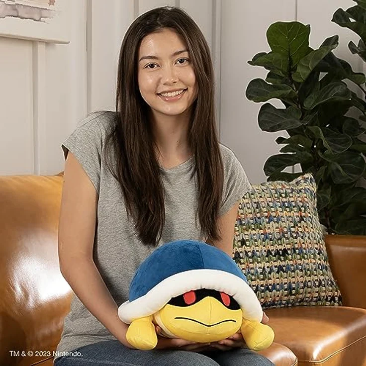 Tomy Super Mario Mocchi-Mocchi Plüschfigur Buzzy Beetle, 30 cm, super weich und sammelbar – Bild 5