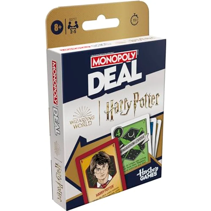 Monopoly Monopoly Deal: Harry Potter Kartenspiel - Familienspiel für 2 bis 5 Spieler ab 8 Jahren, inspireiert von der Wizarding World, schnelles Spiel in 15 Minuten – Bild 4