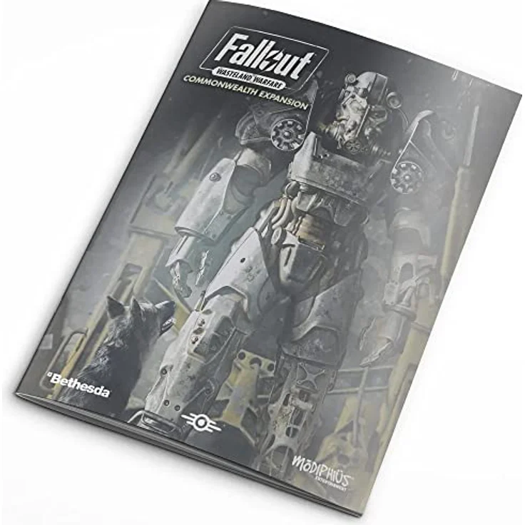 Modiphius Entertainment Fallout Wasteland Warfare: The Commonwealth Rules Expansion, 65-seitiges Regelbuch, 171 neue Karten, unbemalte Miniaturen, erfordert zwei-Spieler Starterset – Bild 2