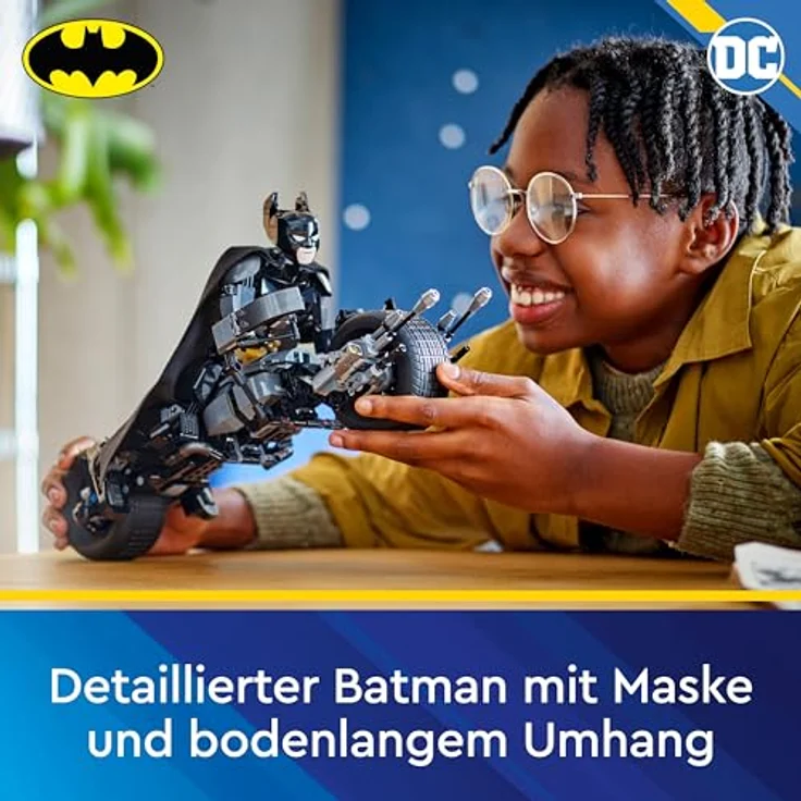 LEGO® Konstruktionsspielsteine Batman™ Baufigur mit dem Batpod (76273), LEGO Super Heroes, (713 St), Made in Europe – Bild 3