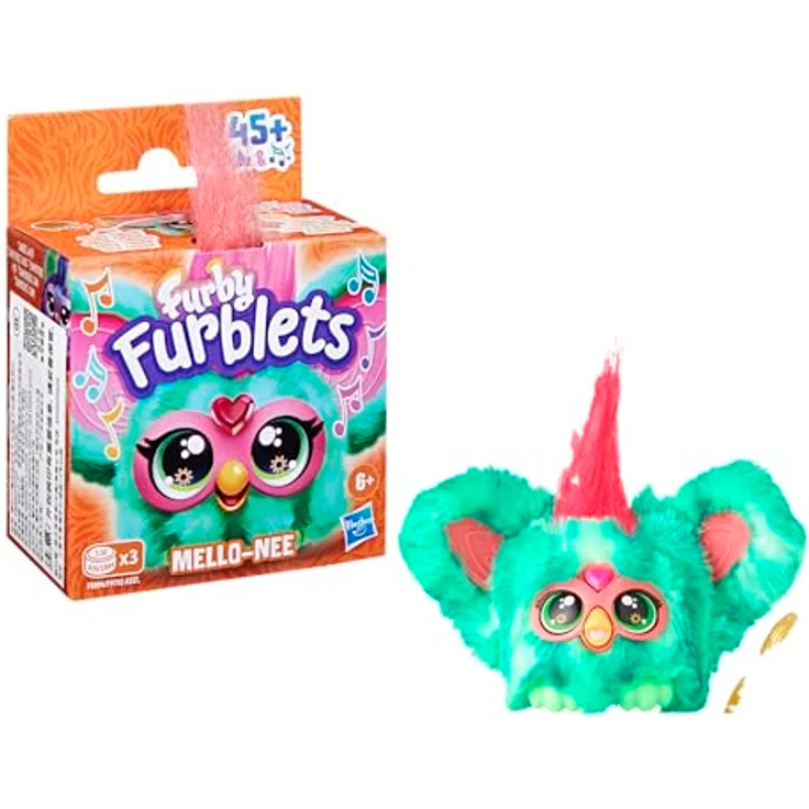 Hasbro Plüschfigur Furby, Furblets Mello-Nee, mit Sound, rot-grünes Fell - Preisvergleich – Bild 3