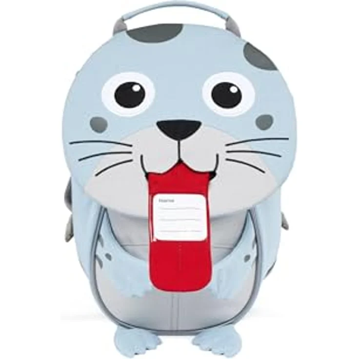 Affenzahn Kindergartenrucksack, Rucksack Blau mit gestickten Details, Namensschild und reflektierenden Elementen, aus 50% recycelten PET-Flaschen – Bild 5