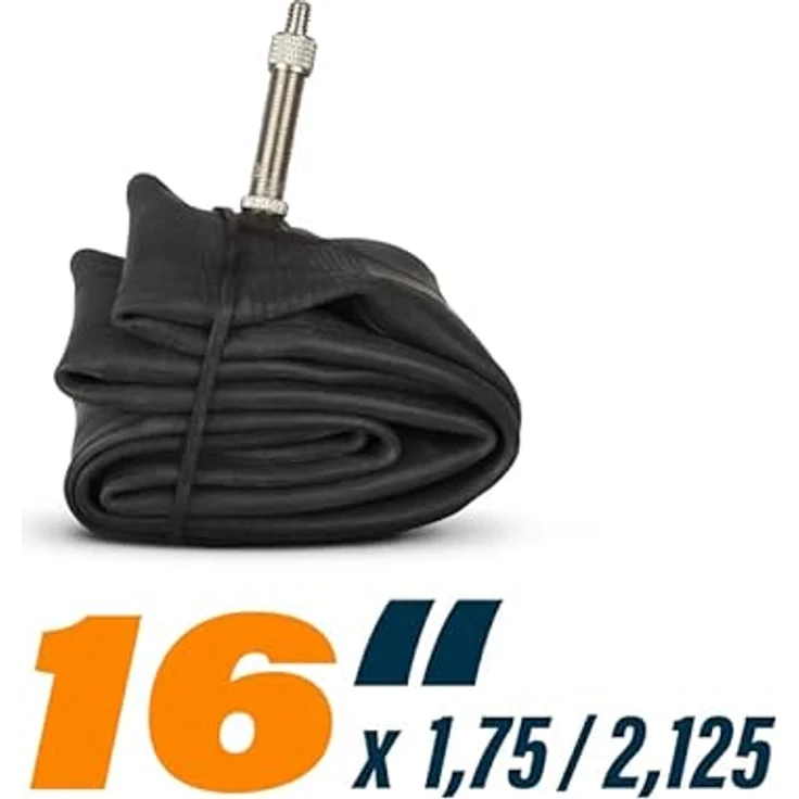 Fahrradschlauch (DV/Dunlop Ventil) 2er Set - 16 Zoll (16" x 1,75-2,125) Innenschlauch, ETRTO - 47/57-305 – Bild 3